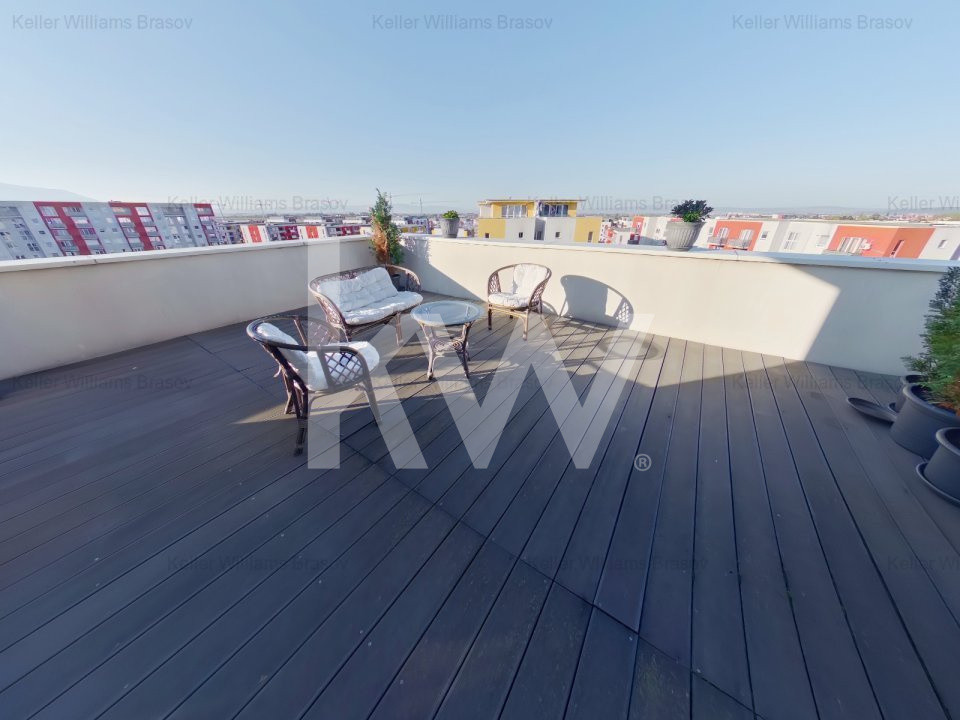 Penthouse cu terasa de vis, stil contemporan+terasa 40 mp