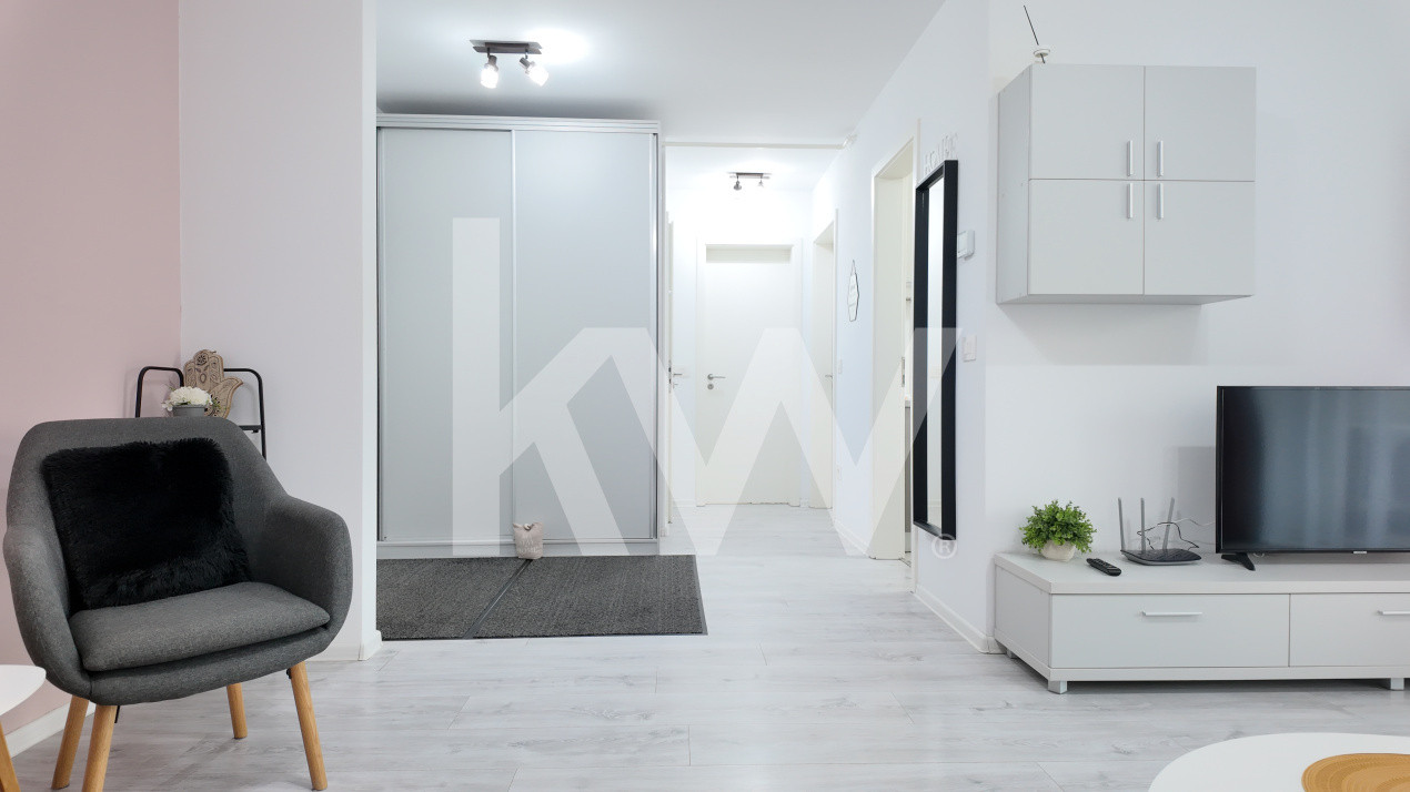  Apartament cu 2 camere, modern și complet mobilat, în zona Tractorul