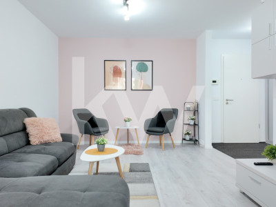  Apartament cu 2 camere, modern și complet mobilat, în zona Tractorul