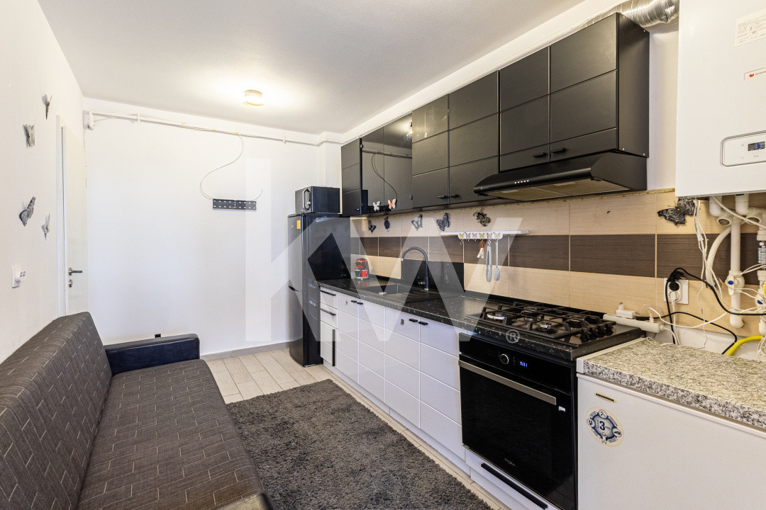 Garsoniera unica in Sanpetru, Brasov– 49 mp cu balcon transformat in spatiu util