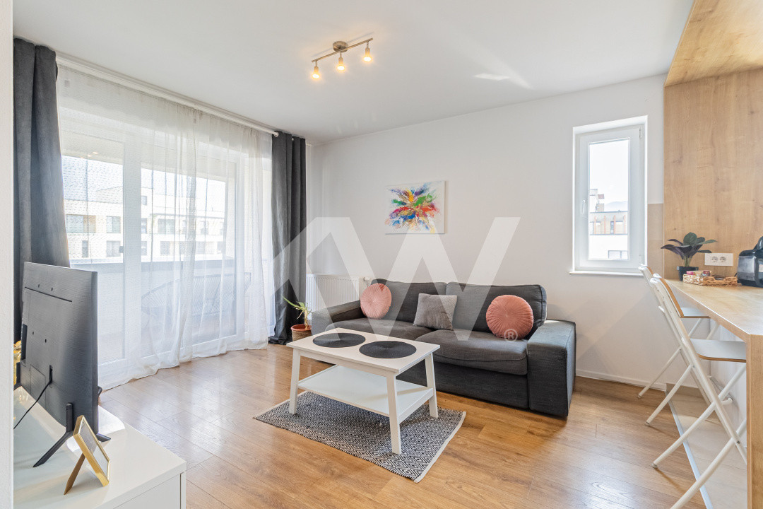 Apartament tip studio 2 cam de închiriat –Kasper Coresi, mobilat și utilat