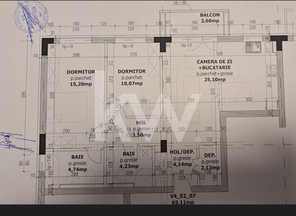 Apartament decomandat, 3 camere, modern – Tractorul
