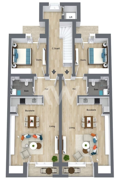 De vânzare – Apartament cu 2 camere, Bușteni 