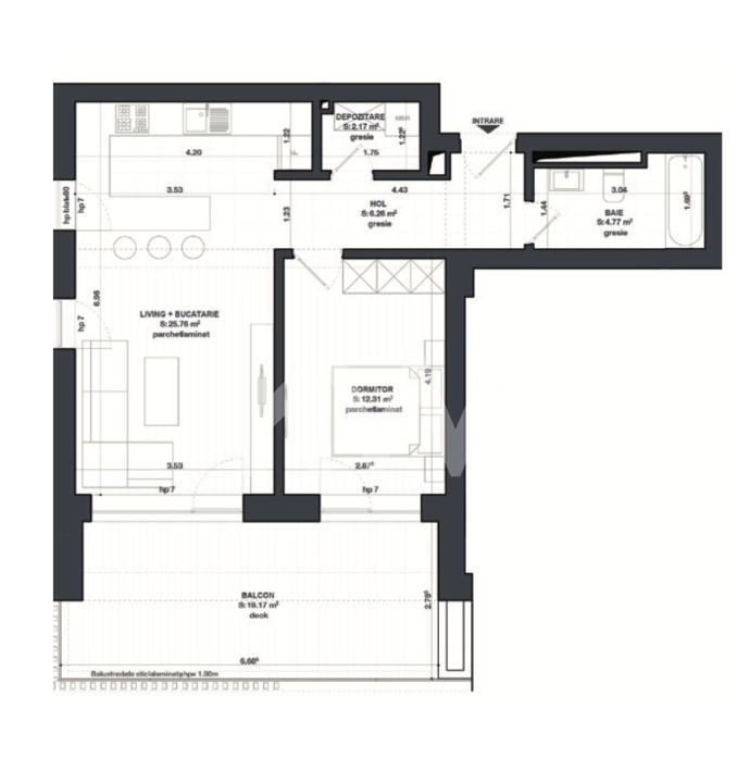 Studio 51,27 mp la Kudo Apartments – Lux în Inima Brașovului