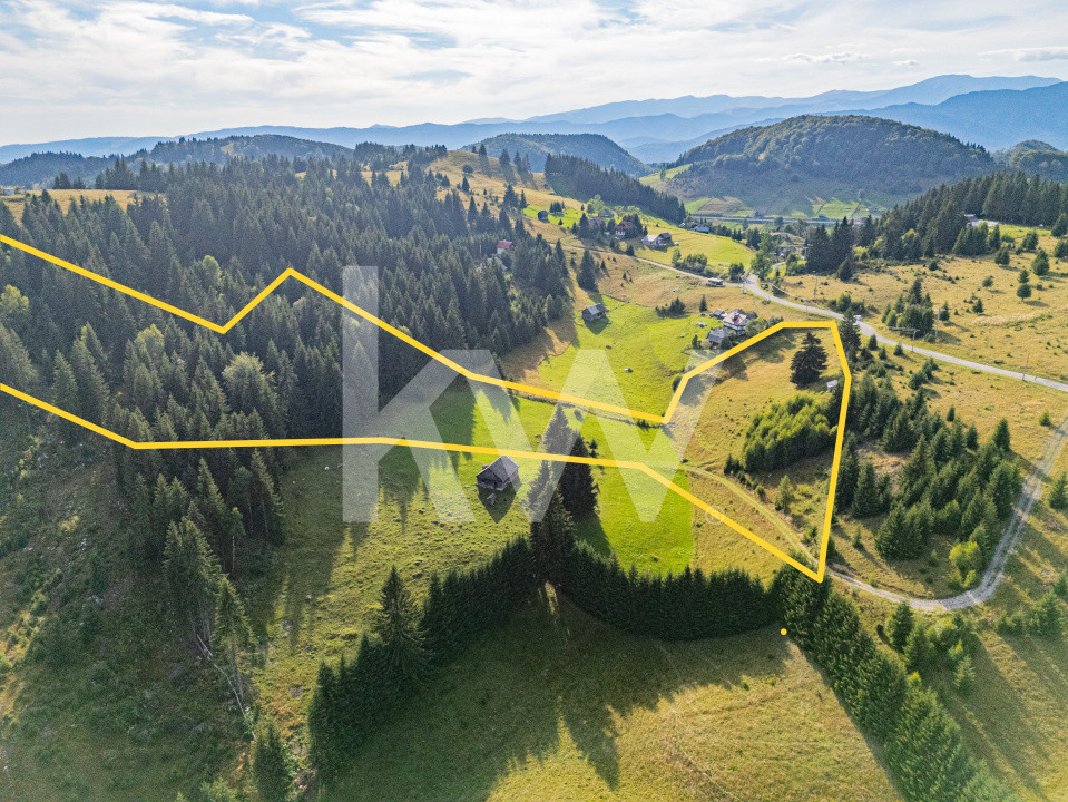 Teren de vânzare în Fundata, jud. Brașov – view superb, oportunitate investitie!