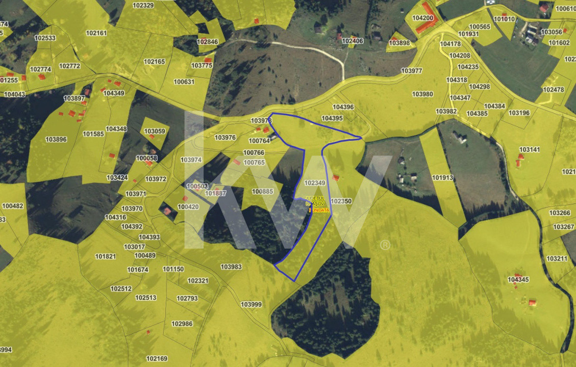 Teren de vânzare, Fundata, Brașov – view superb, investitie - COMISION 0%