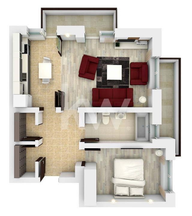 Apartament 2 camere Subcetate Residence mobilat, utilat & parcare