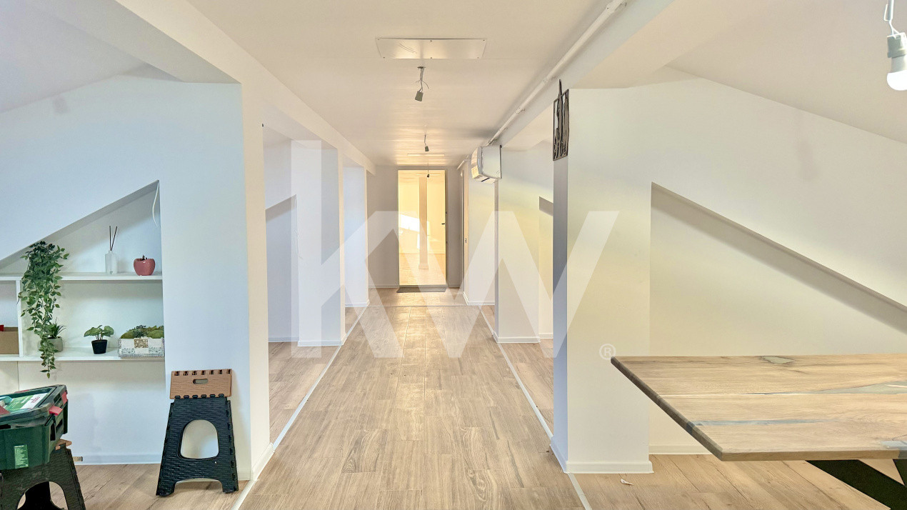 Spațiu de birouri 150 mp | Zona Tractorul | Compartimentat | Balcon mare 