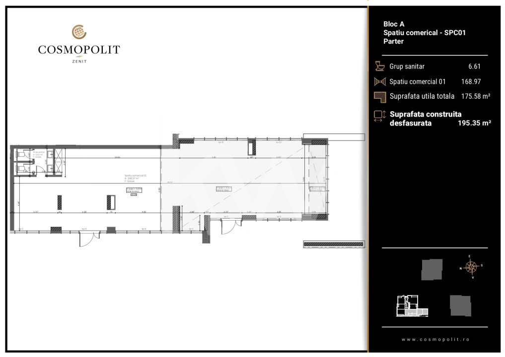 Spatiu comercial Judetean-Carpatilor