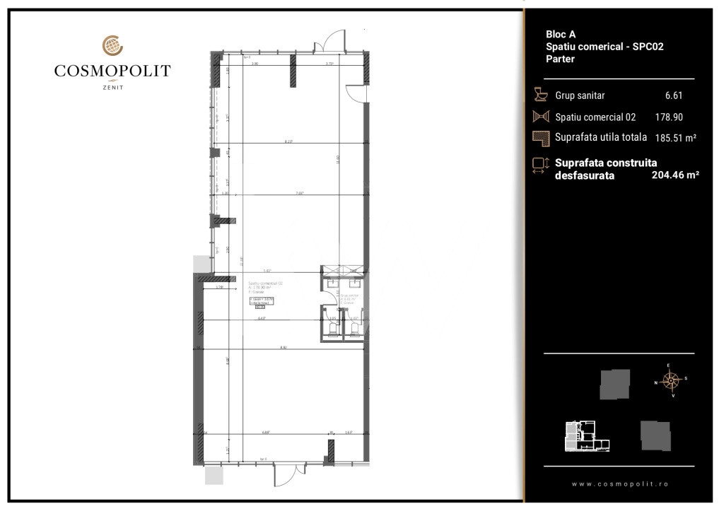 Spatiu comercial Judetean-Carpatilor