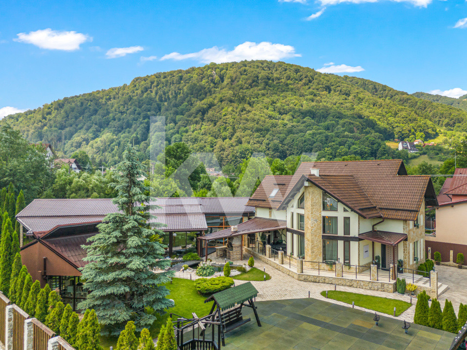 Vilă spectaculoasă lângă Castelul Bran cu piscină și cramă COMISION 0%