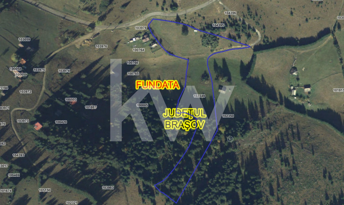 Teren de vânzare central, Fundata, Brasov, extravilan, intravilan, COMISION 0%