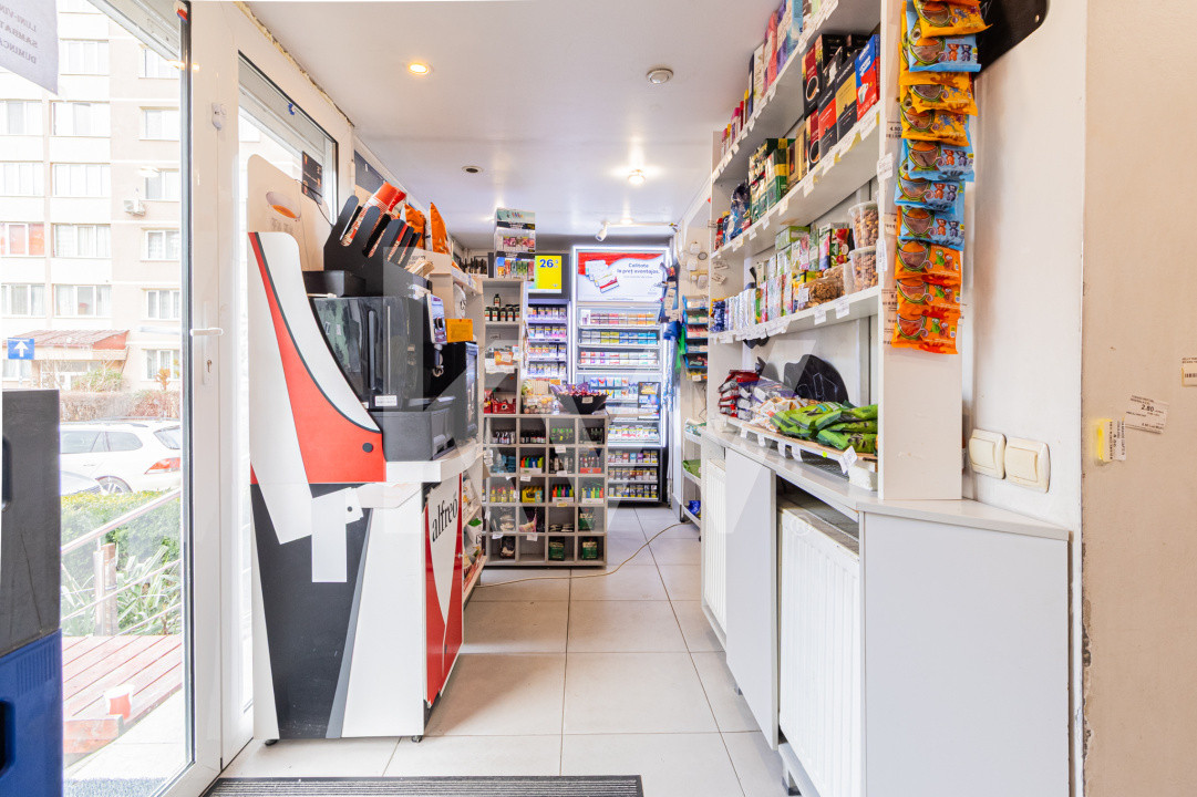 Spațiu comercial stradal 57 mp utili, complet utilat