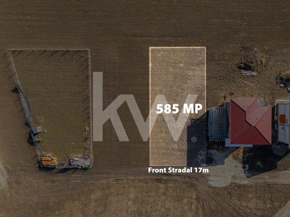 Teren intravilan 585mp Sânpetru, panoramă Lempes si padure, Comision 0%