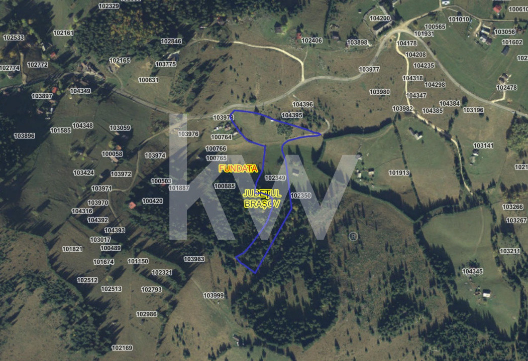 Teren Fundata, Brasov, intravilan, extravilan. COMISION 0% pret bun