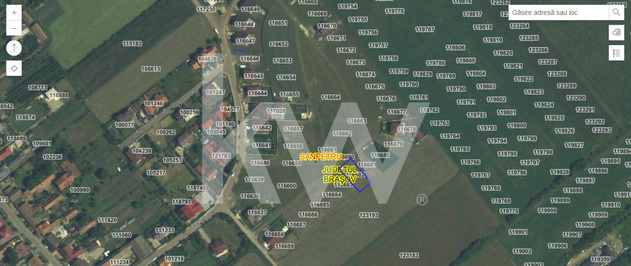 Teren intravilan 585mp Sânpetru, panoramă Lempes si padure, Comision 0%