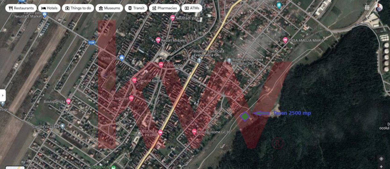 Teren de casa in Cristian, langa padure, Suprafata 2500 mp - PUZ