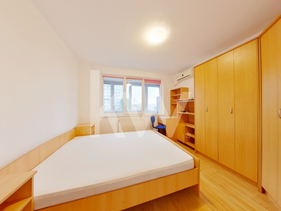 Inchiriere apartament 2 camere, mobilat si utilat + balcon de 11mp - zona Astra