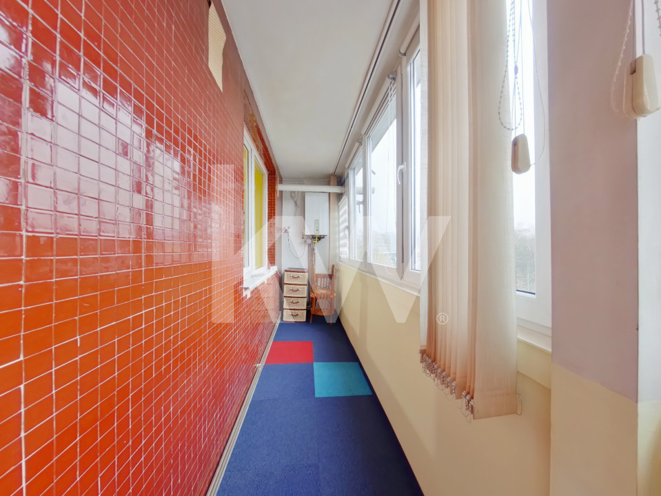 Inchiriere apartament 2 camere, mobilat si utilat + balcon de 11mp - zona Astra