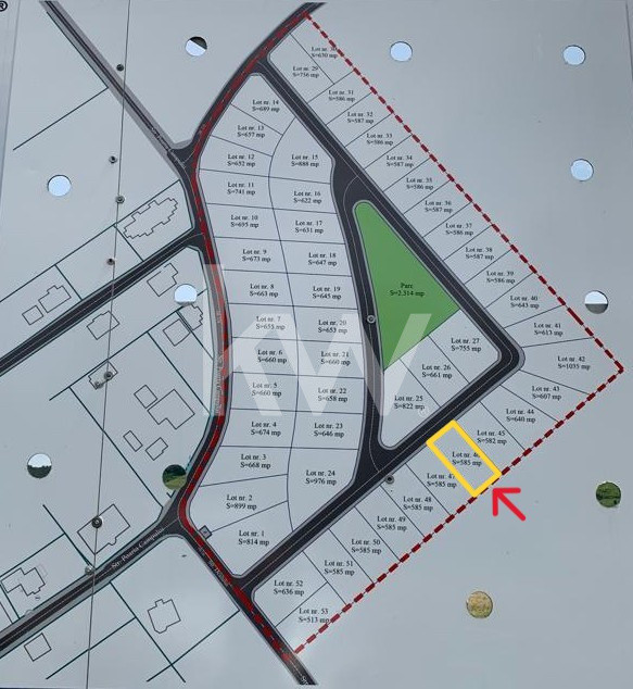 Teren intravilan 585mp Sânpetru, panoramă Lempes si padure, Comision 0%