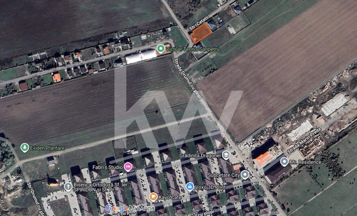 Teren intravilan construibil, utilități complete Str. Cetății - Comision 0