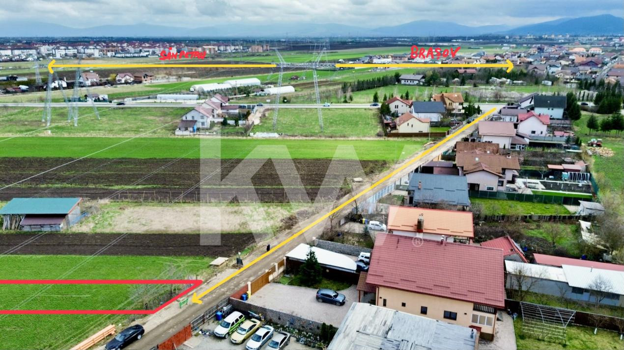 Teren agricol la cel mai mic preț - str. George Coșbuc din Sânpetru