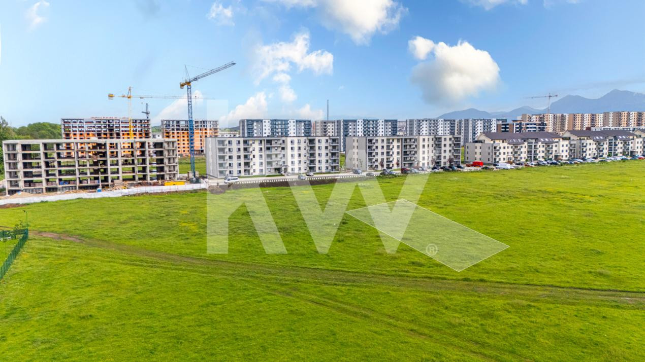 Teren intravilan cons. bloc-  740 mp | Regim P+2E–3E | Tractorul – Brașov