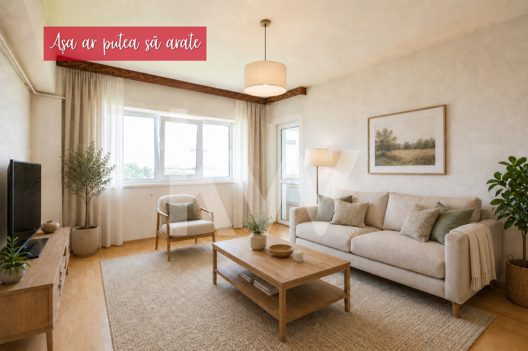Apartament 3 camere bloc vila, Noua