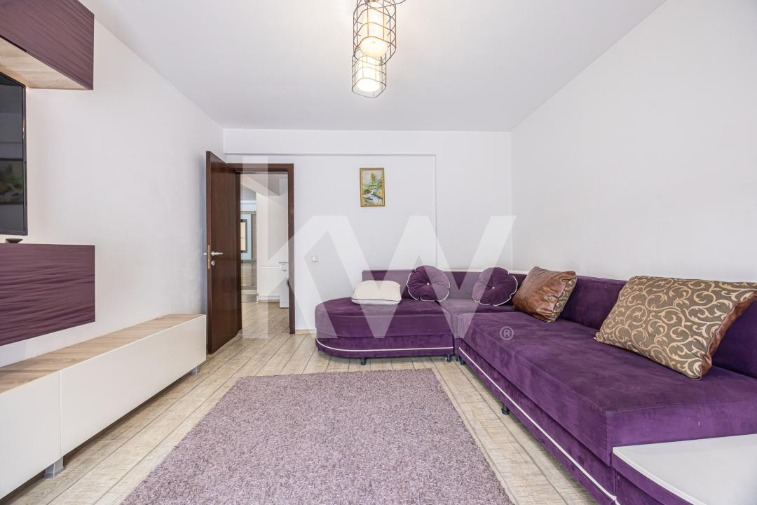Apartament 2 camere+dressing |Mobilat și utilat |Grădină 29mp |Parcare + Boxă | 