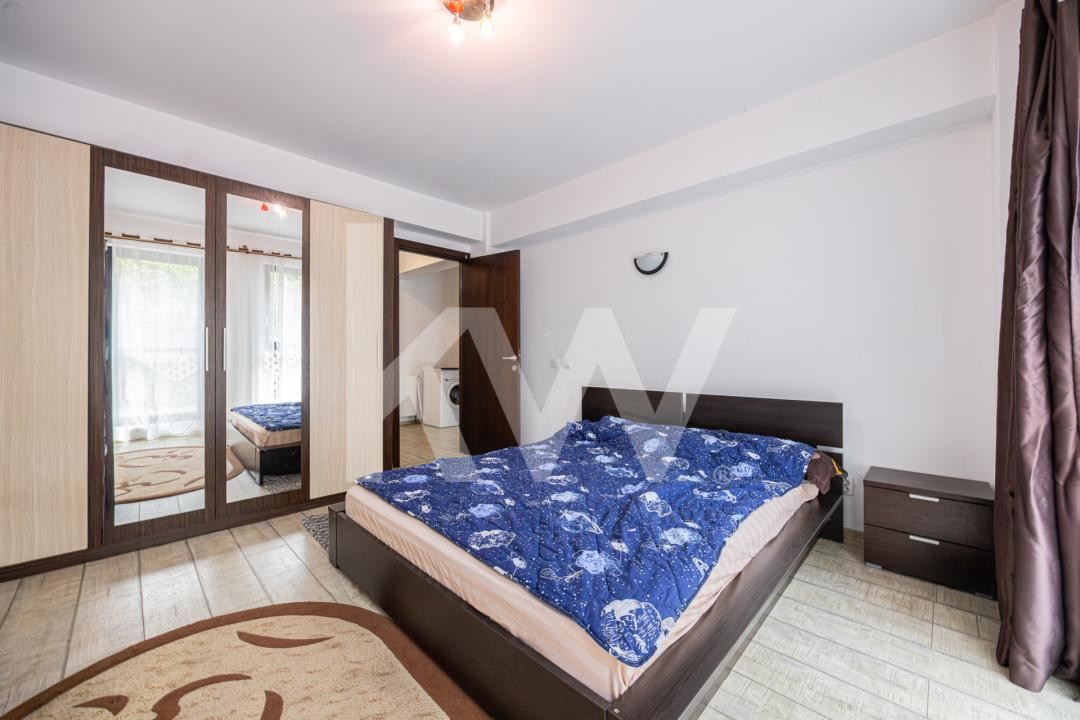 Apartament 2 camere+dressing |Mobilat și utilat |Grădină 29mp |Parcare + Boxă | 