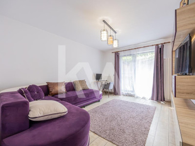 Apartament 2 camere+dressing |Mobilat și utilat |Grădină 29mp |Parcare + Boxă | 