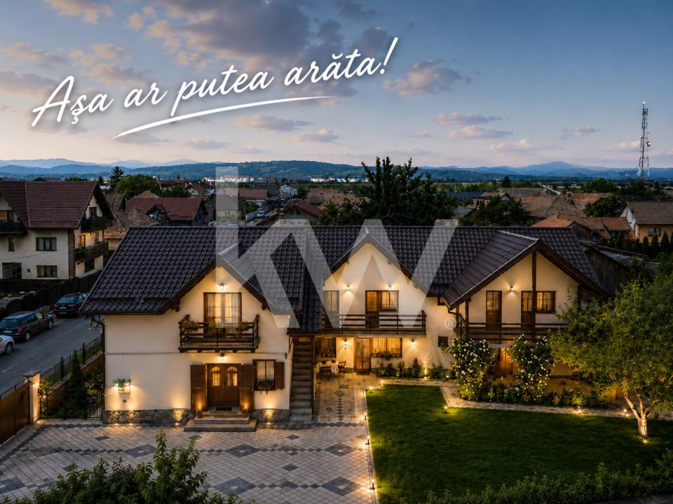 Pensiune, casa sau ambele? Proprietate unică în Râșnov, Brasov, Comision 0%
