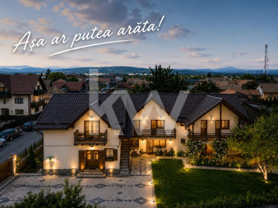 Pensiune, casa sau ambele? Proprietate unică în Râșnov, Brasov, Comision 0%