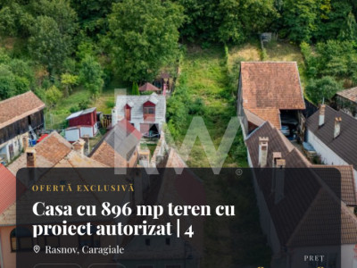 OPORTUNITATE rară!! Casa cu 896 mp teren cu proiect autorizat | Râșnov