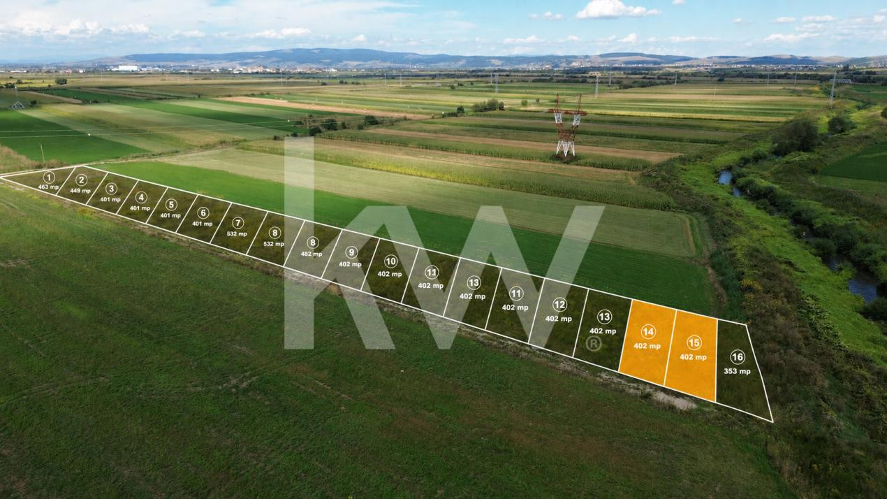 Teren intravilan,402 mp ,Stupini-Brașov.Destinatie grădină de vară si investitie