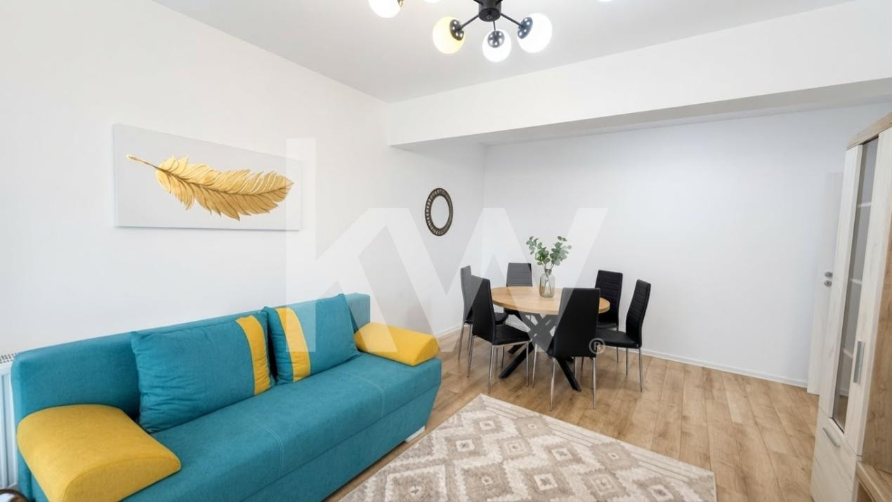 Apartament cu 2 camere și terasă generoasă | Prima închiriere  | Parcare