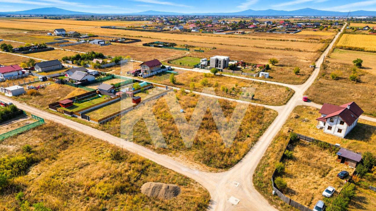 Teren Intravilan,400 mp,Hărman, Utilități aproape, Constructie Case, Comision 0%