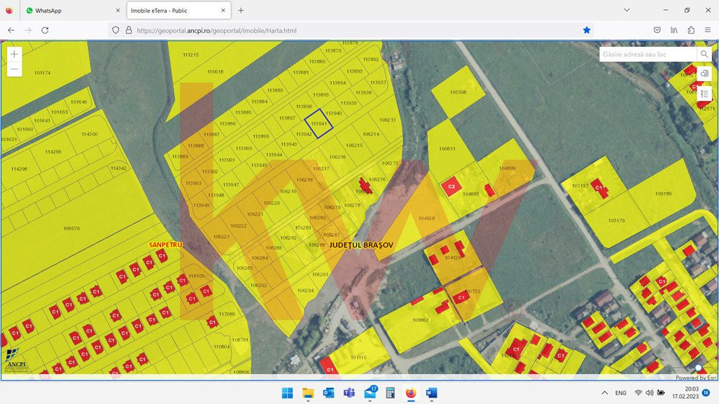 Teren pentru constructie de casa , un lot,  PUZ, zona buna, Sanpetru