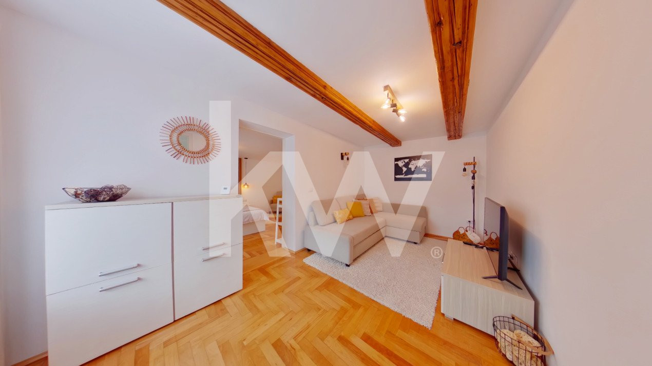  Termen scurt - Apartament 2 camere cu curte în Schei -  complet mobilat