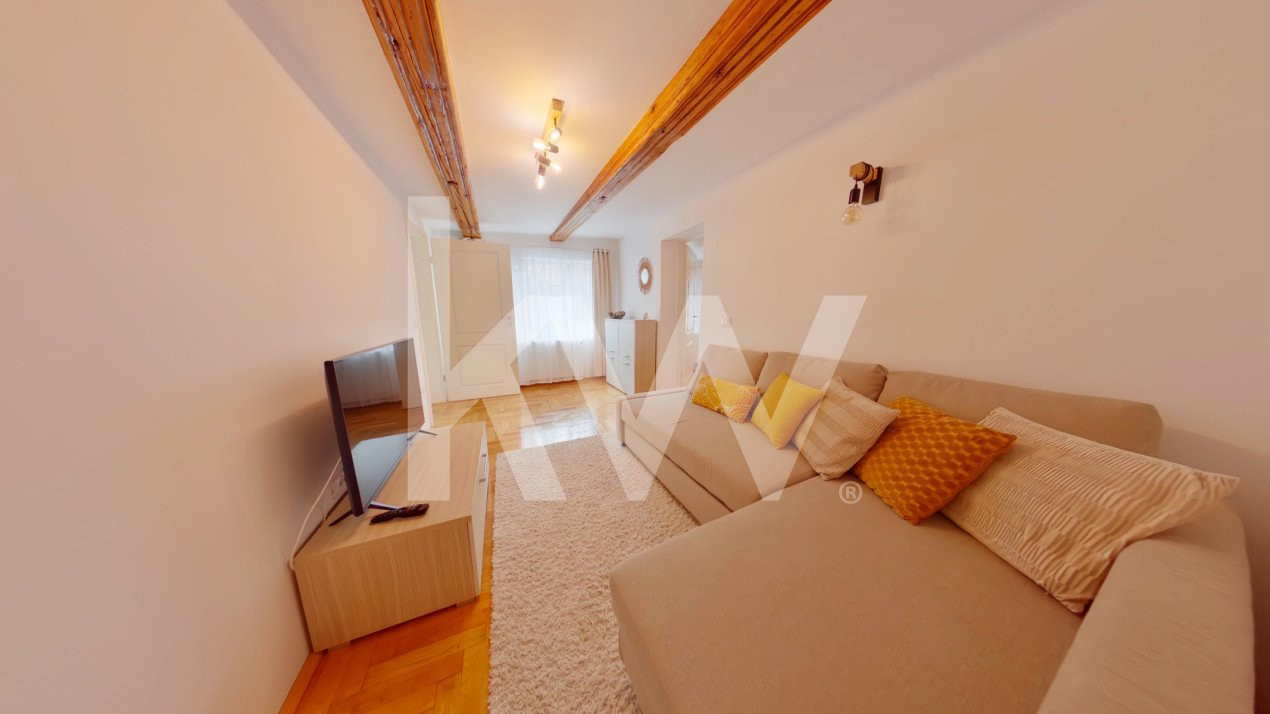  Termen scurt - Apartament 2 camere cu curte în Schei -  complet mobilat