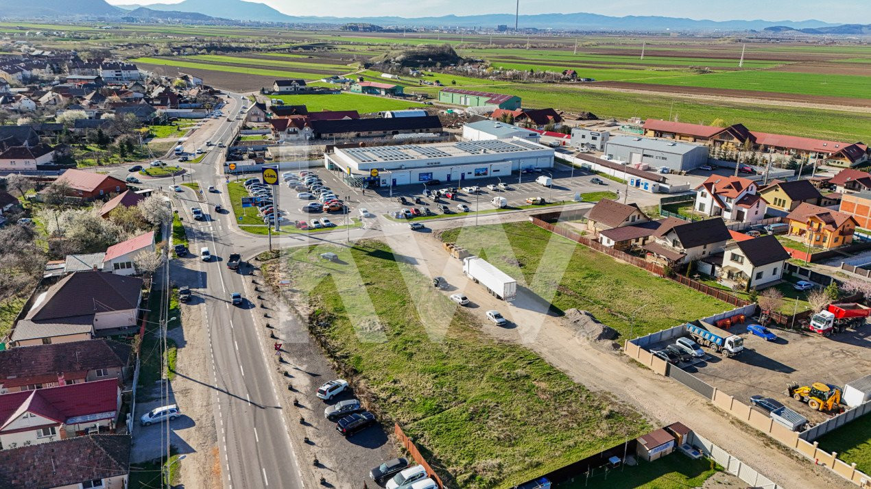 Vanzare 2 parcele teren de cate 592 mp  in Sacele langa Lidl