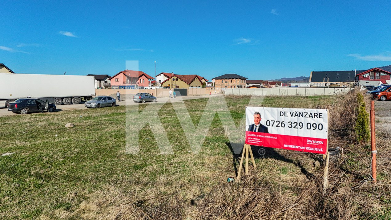 Vanzare 2 parcele teren de cate 592 mp  in Sacele langa Lidl