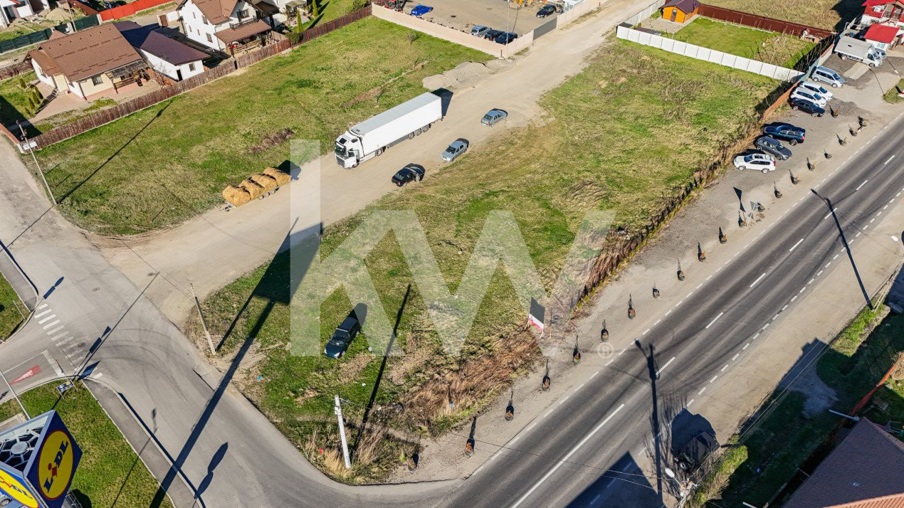 Vanzare 2 parcele teren de cate 592 mp  in Sacele langa Lidl