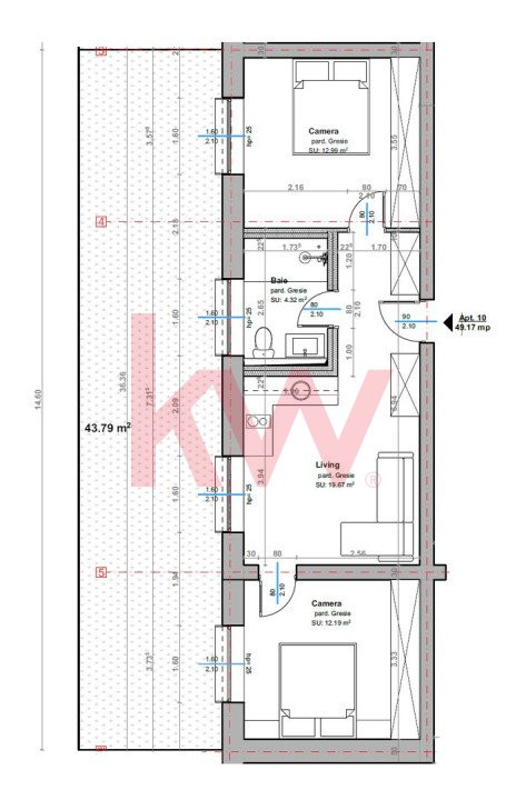 Apartament 3 camere cu gradina bloc nou,  Stupini